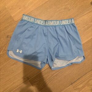 Under Armour baby blue mesh shorts
